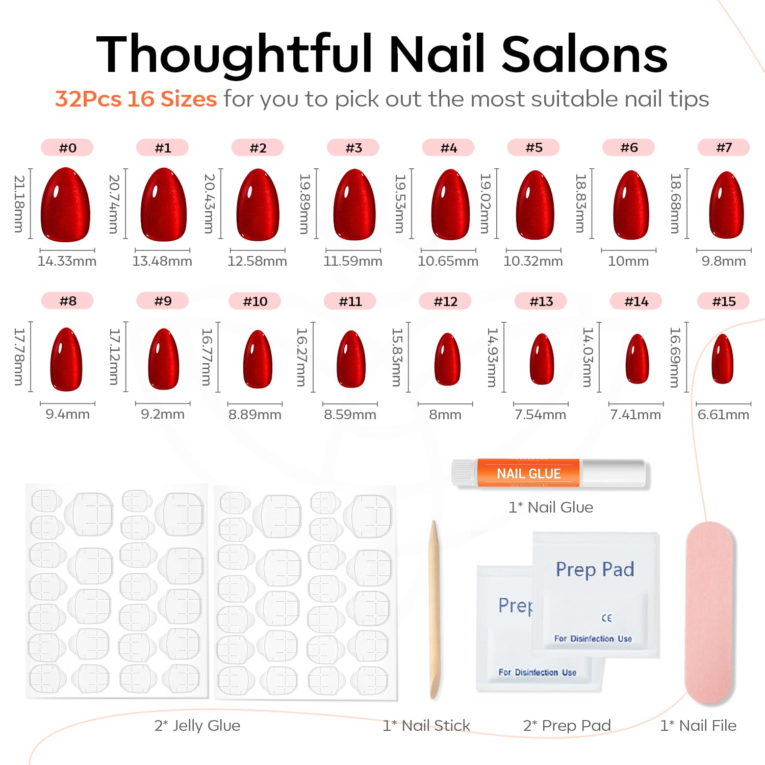 Modelones reusable nail kit with glue and tabs for quick home use