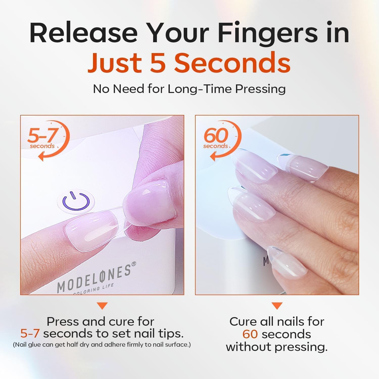 Modelones rhinestone glue use in nail art and accents