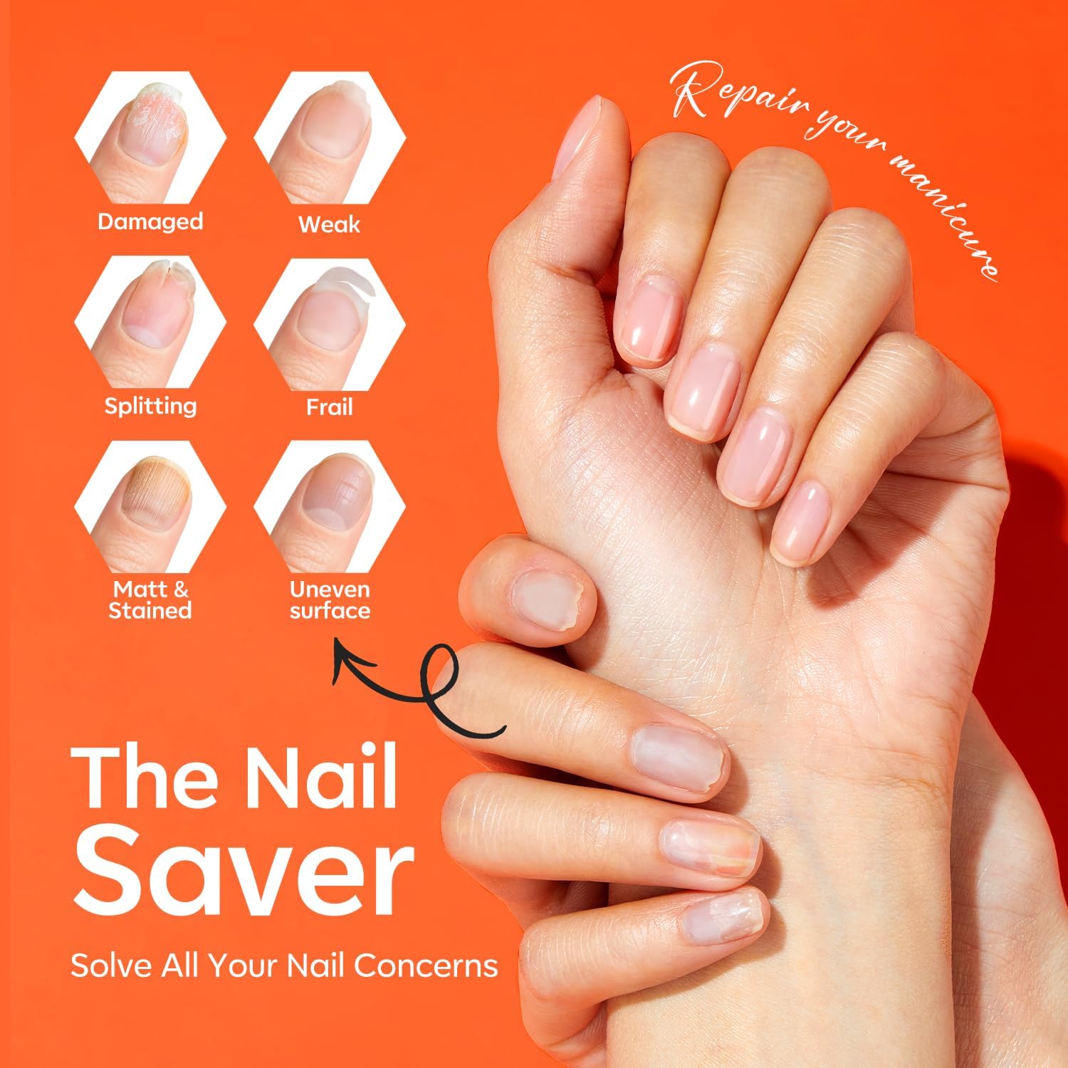 Modelones scented nail hardener with pleasant fragrance for daily care