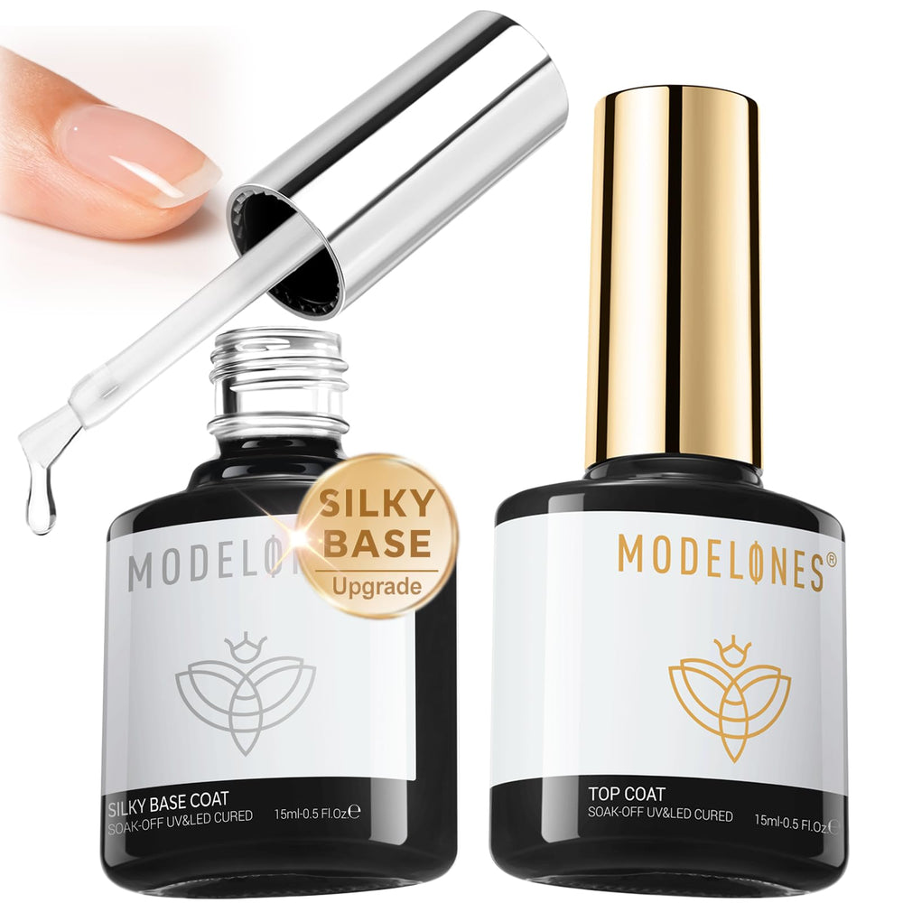 Modelones silky base gel 15ml provides smooth base for even color application.