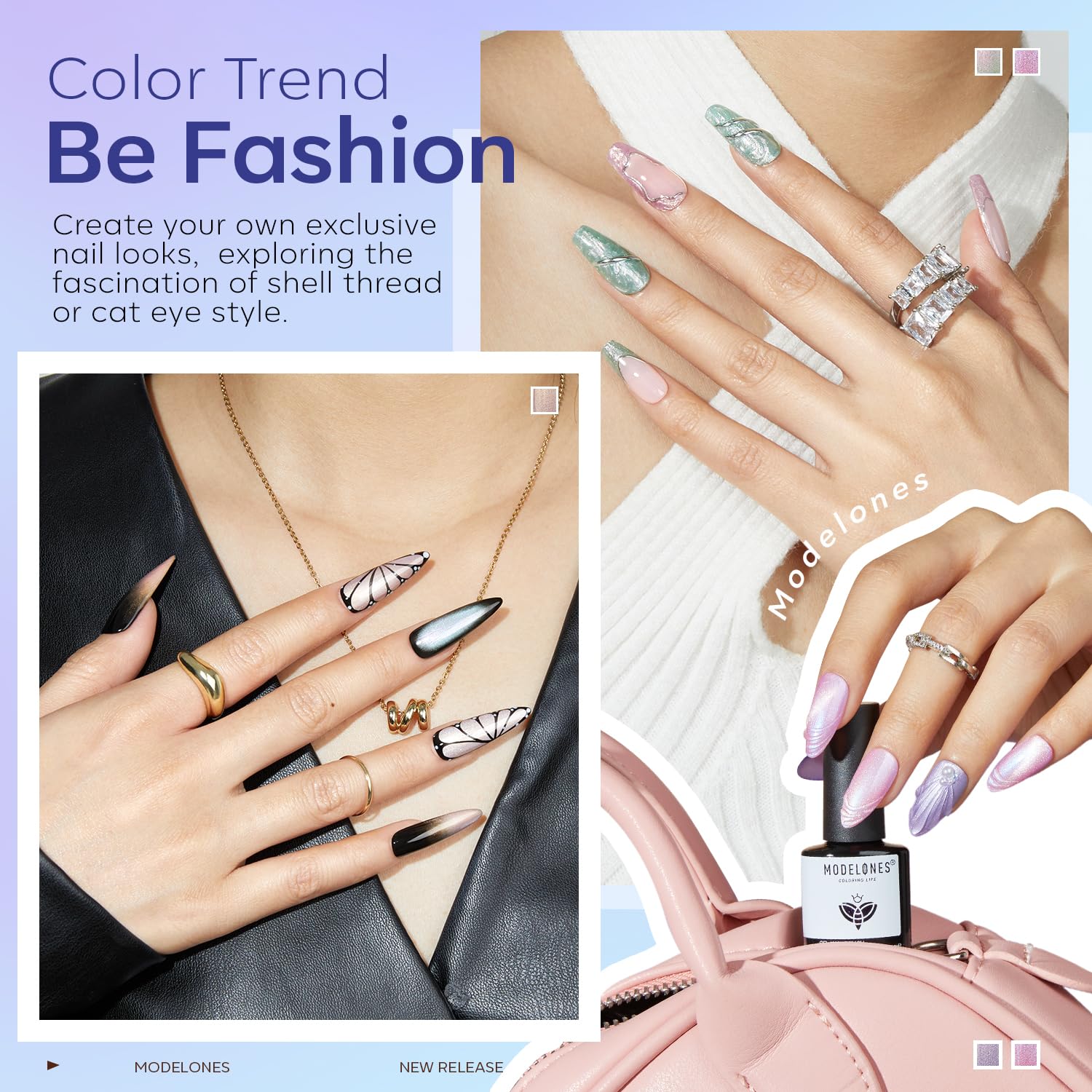 Modelones seis colores ofrecen variedad para looks diarios y fiestas.