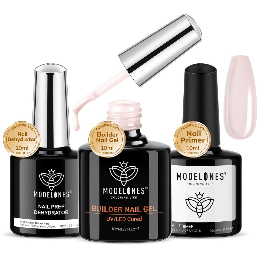 Modelones kit de engrosamiento de uñas para una base más firme y duradera