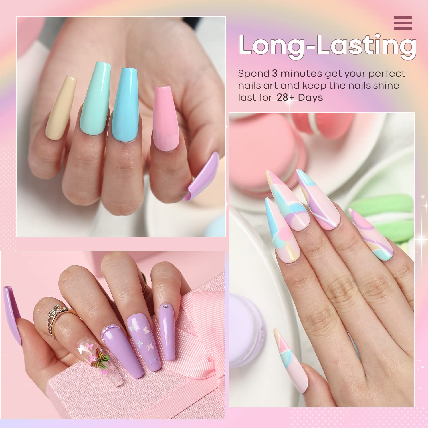 Modelones Spring Gel amarillo pastel tono luminoso para verano.