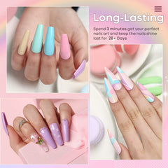 Modelones Spring Gel amarillo pastel tono luminoso para verano.