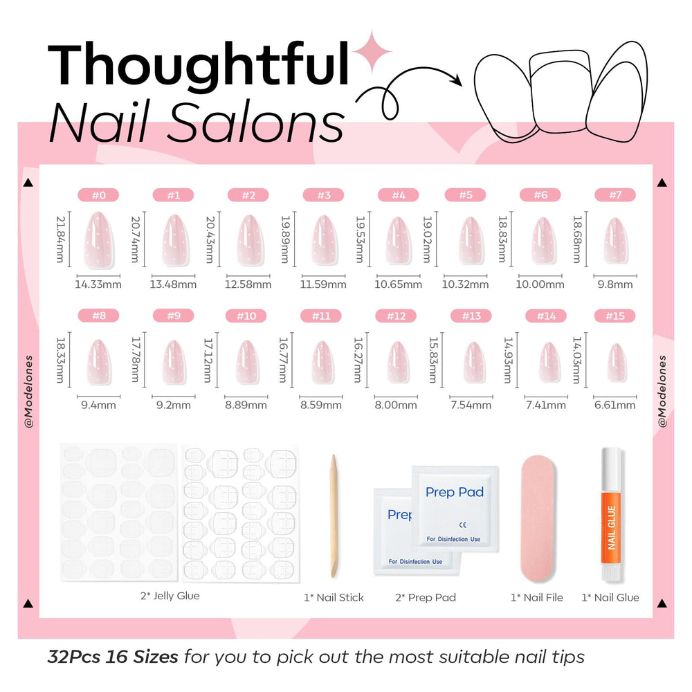 Tiras adhesivas y pegamento Modelones para fijar uñas de forma segura.
