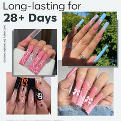 Modelones tips de gel suaves con cobertura total para un acabado pulido