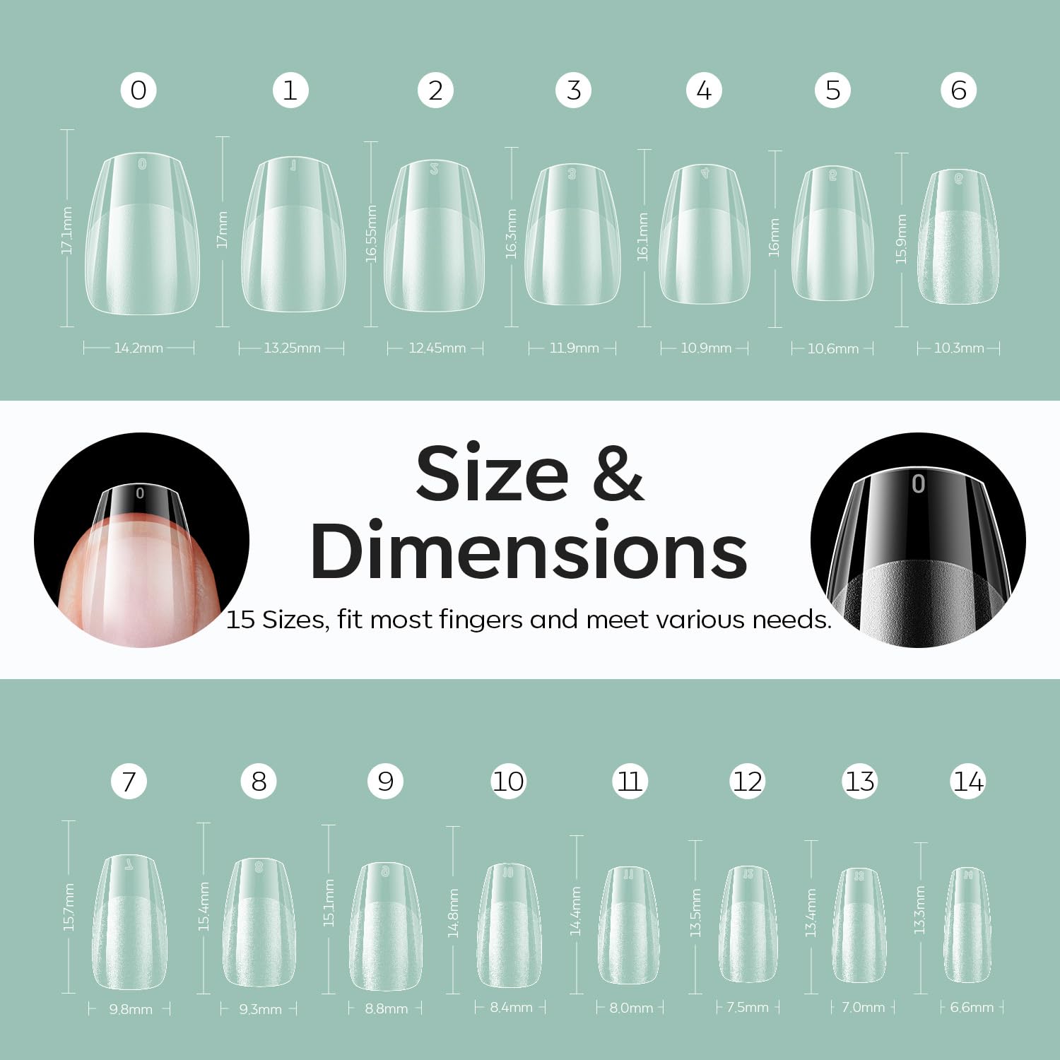 Modelones tips resistentes para uñas extendidas con mayor duracif3n.