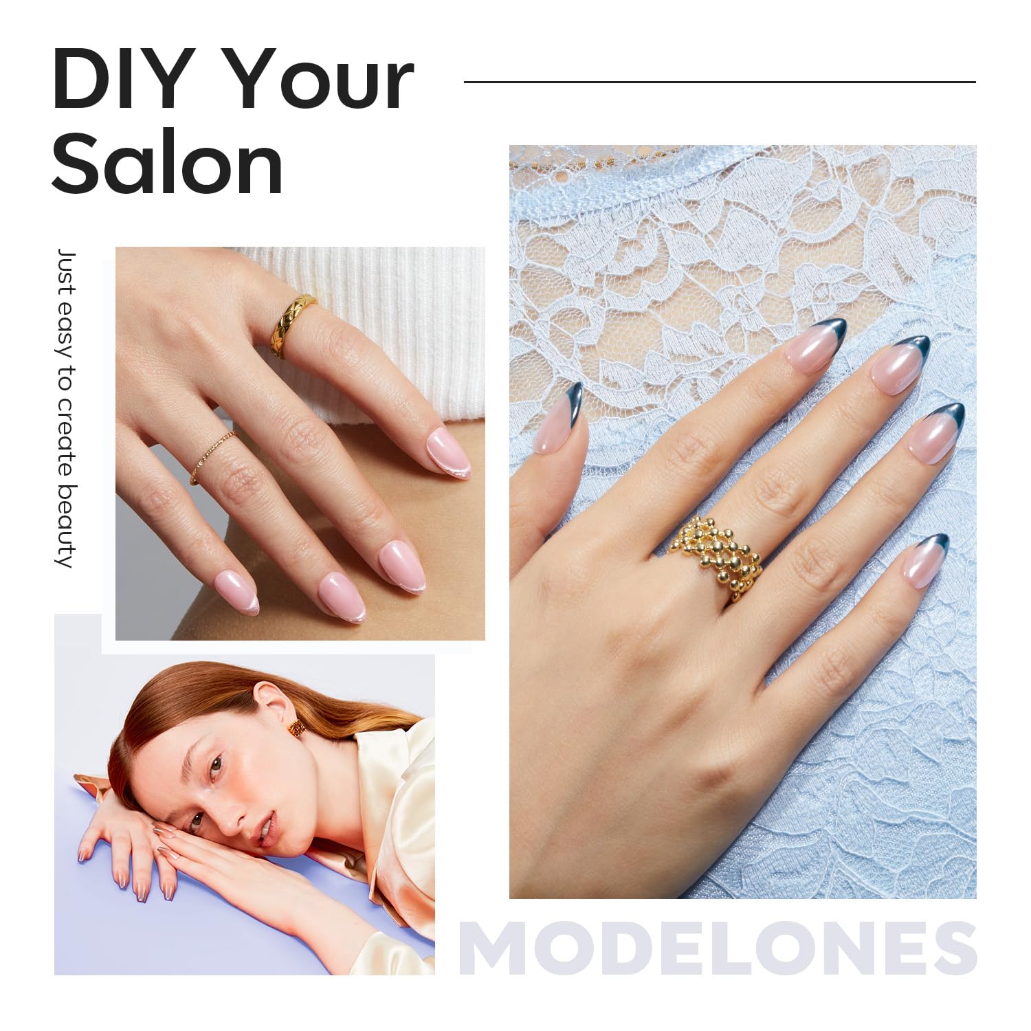 Modelones tips sin toxinas para uñas, experiencia de uso más suave