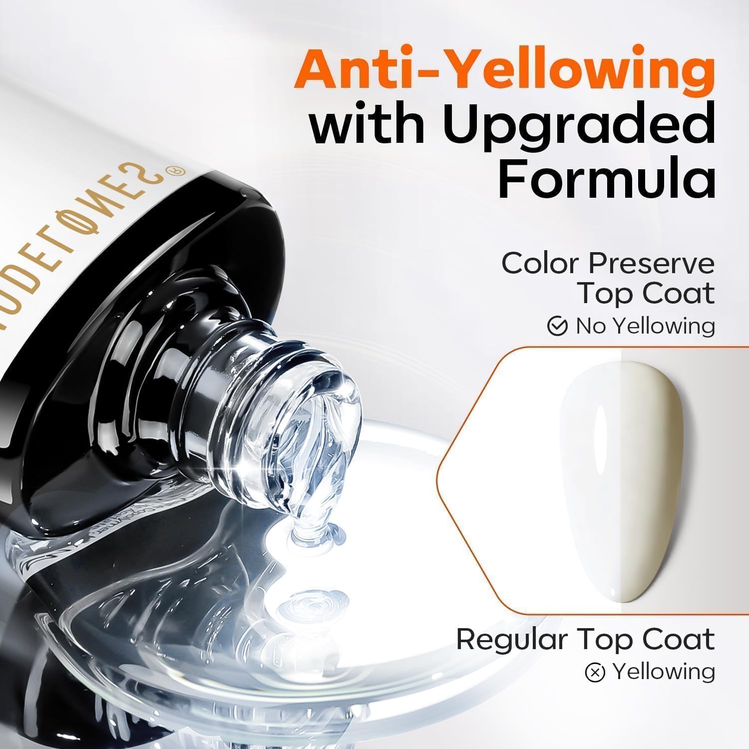 Modelones Top Coat drying under UV/LED lamp for quick, durable finish.