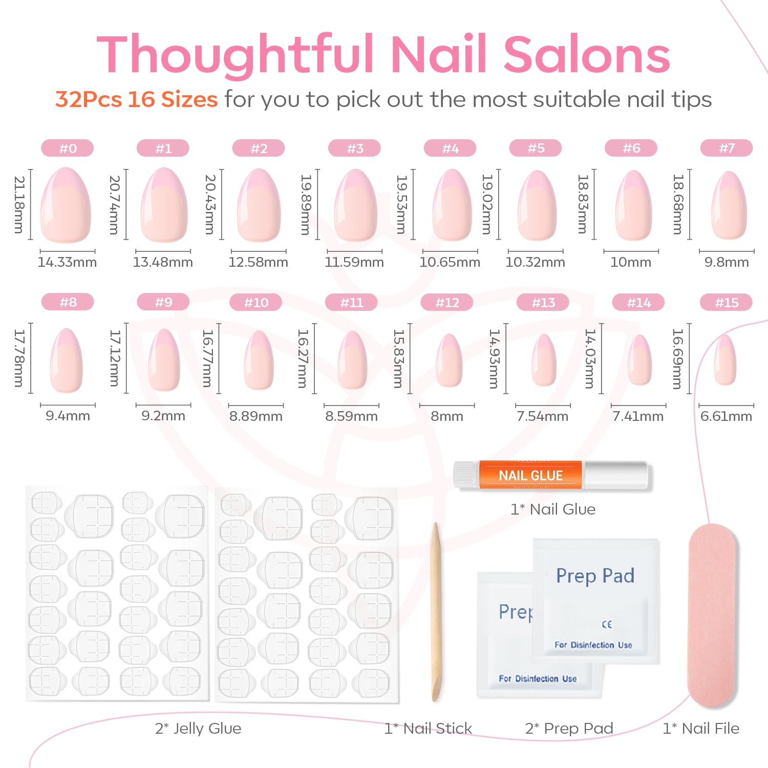 Modelones uñas ABS resistentes y no tóxicas para uñas naturales