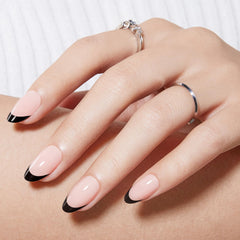 Modelones uñas almendra cortas, falsas y listas para usar