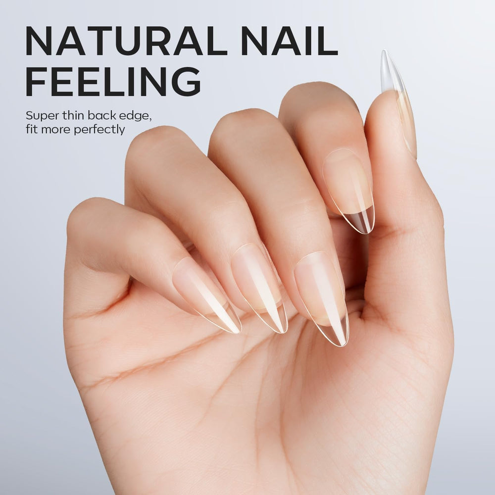 Modelones uñas almendra sin toxinas, uso seguro