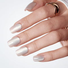 Modelones uñas Cat Eye corto y cuadradas, estilo diario elegante
