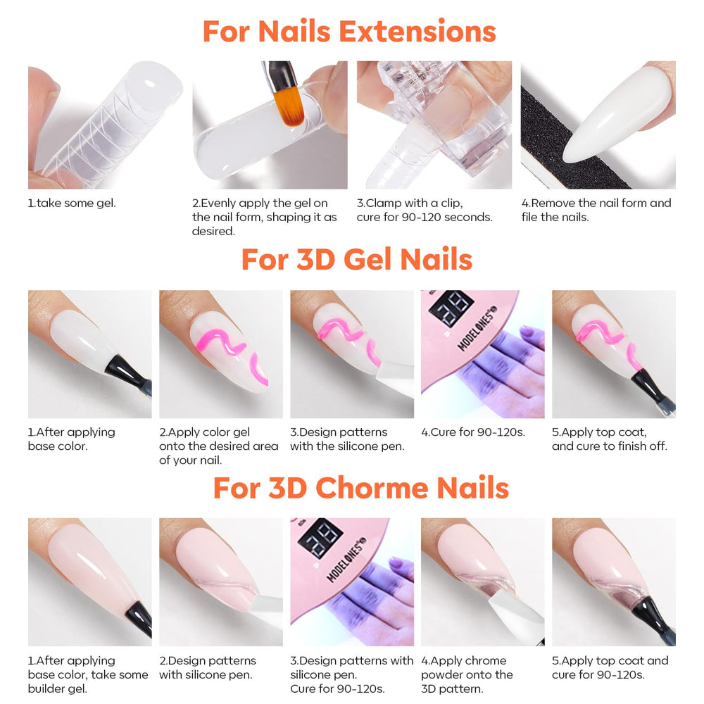 Modelones gel ready for UV/LED lamp nail art