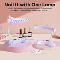 Modelones lamp with 360-degree adjustment for even curing coverage