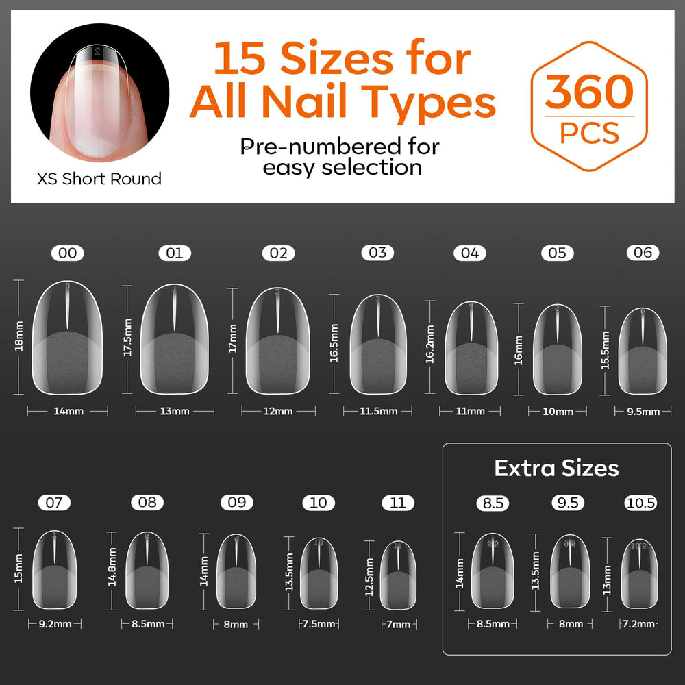 Modelones diverse sizes 360-piece set close-up for precise fit