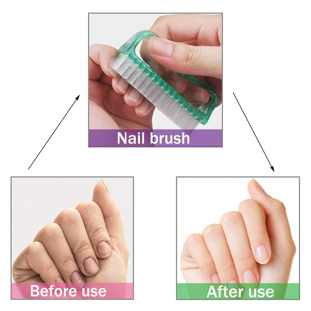 MODENGKONGJIAN bright color nail scrubber supports easy color-coded use.