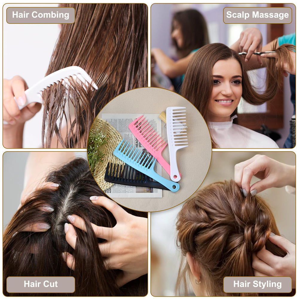 MODENGKONGJIAN detangling comb with ergonomic handle for easier daily use.