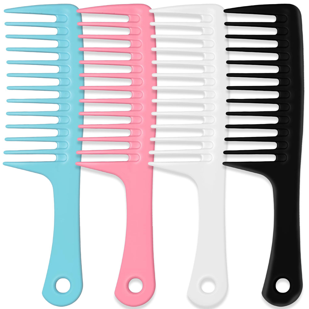 MODENGKONGJIAN wide-tooth detangling comb front view for smooth detangling with minimal pulling.