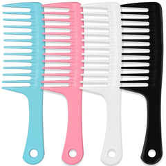 MODENGKONGJIAN wide-tooth detangling comb front view for smooth detangling with minimal pulling.