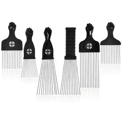 MODSIGHT 6-pack curly afro hair picks display for quick detangling and styling