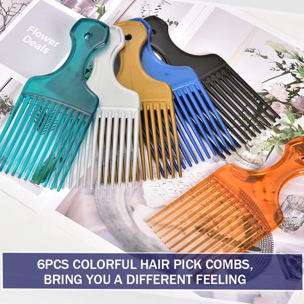 MODSIGHT orange Afro pick adds bright color while shaping curls.