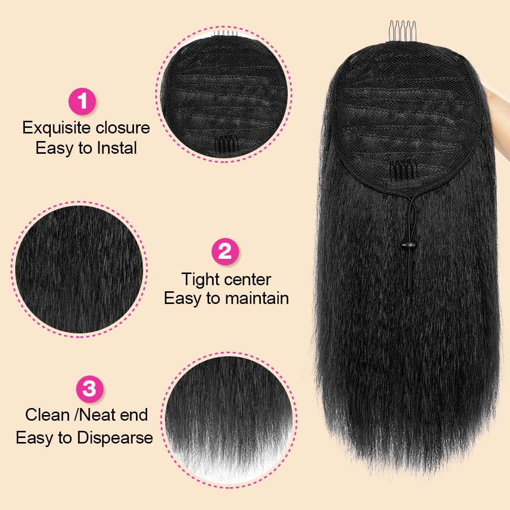 MODSIGHT Yaki Straight Ponytail worn on model for versatile everyday look.