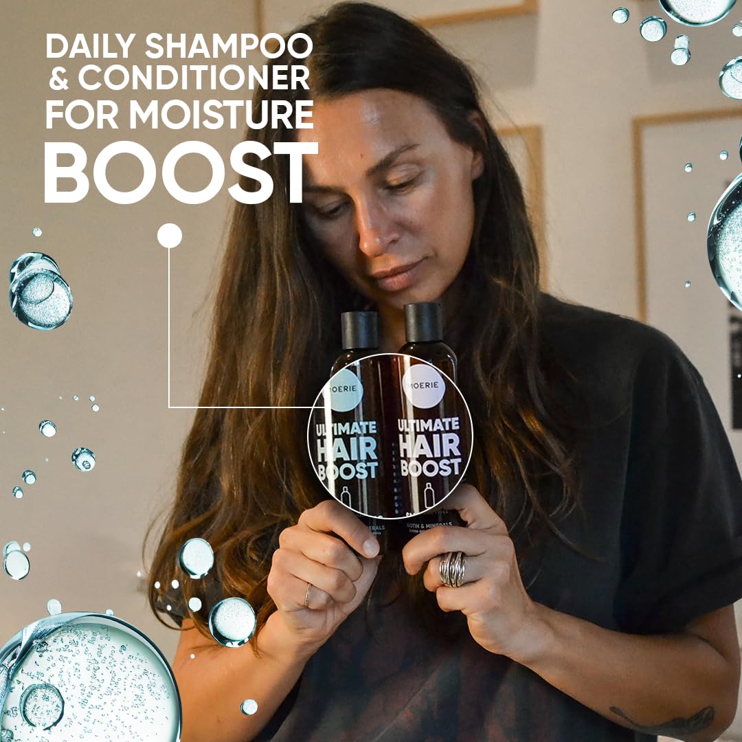 Moerie daily routine setup with shower shelf and products