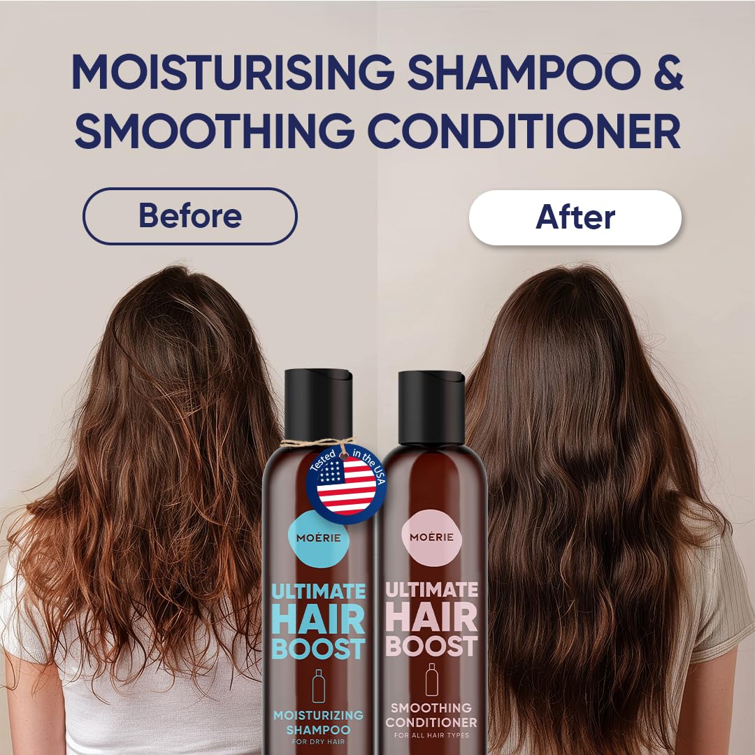 Moerie Ultimate Conditioner bottle front view for moisture and smoothness