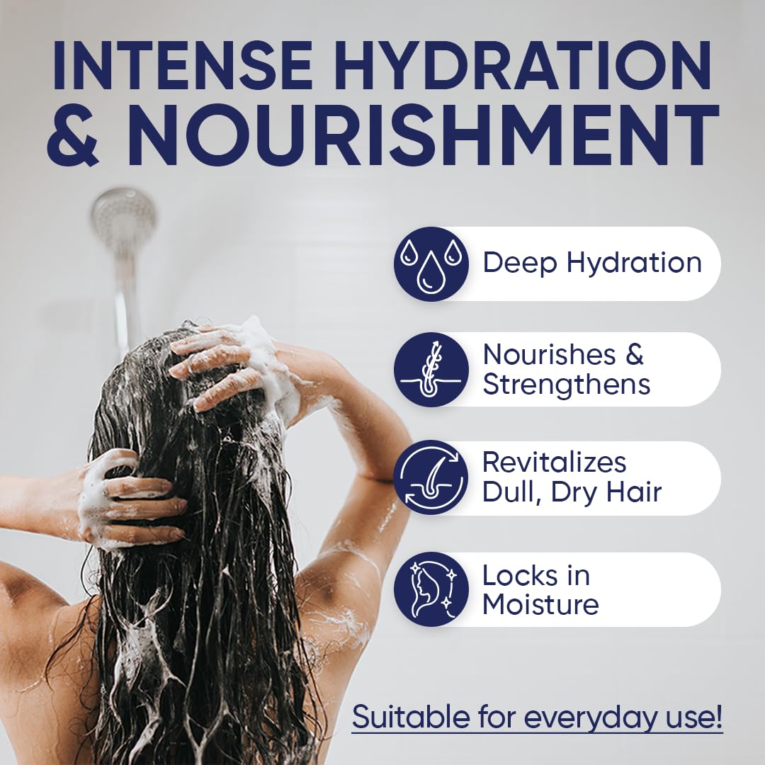 Moerie Ultimate Hair Growth Shampoo pump enables easy, mess-free application.