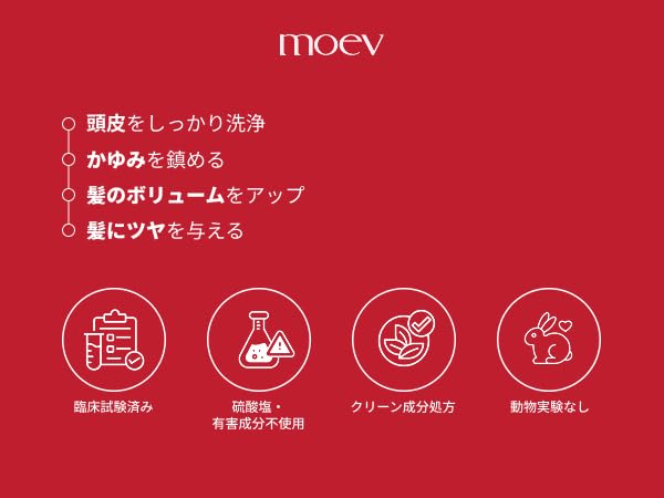 MOEV ANNURCATIN champú aplicación en la mano para distribución suave