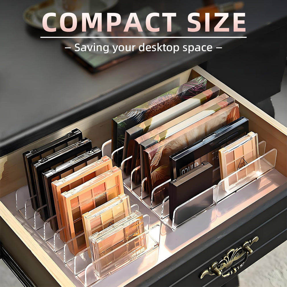 MOGUIMAX versatile storage for cosmetics and jewelry on a tidy vanity.