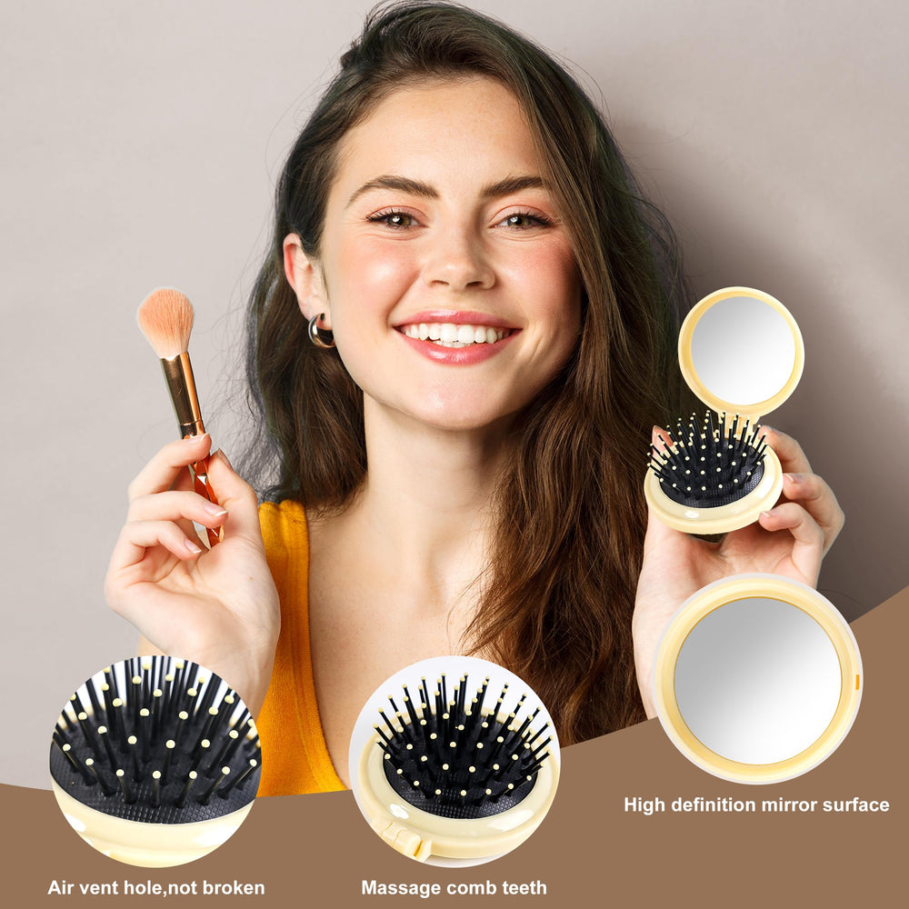 MoHern six-color folding brushes offer vibrant styling options.
