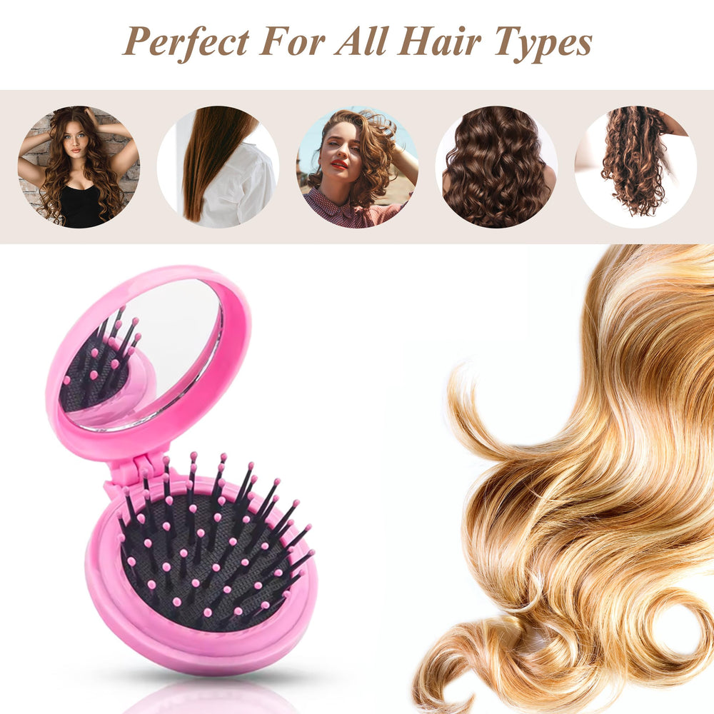 MoHern foldable brush suitable for thick, thin, curly, straight hair.