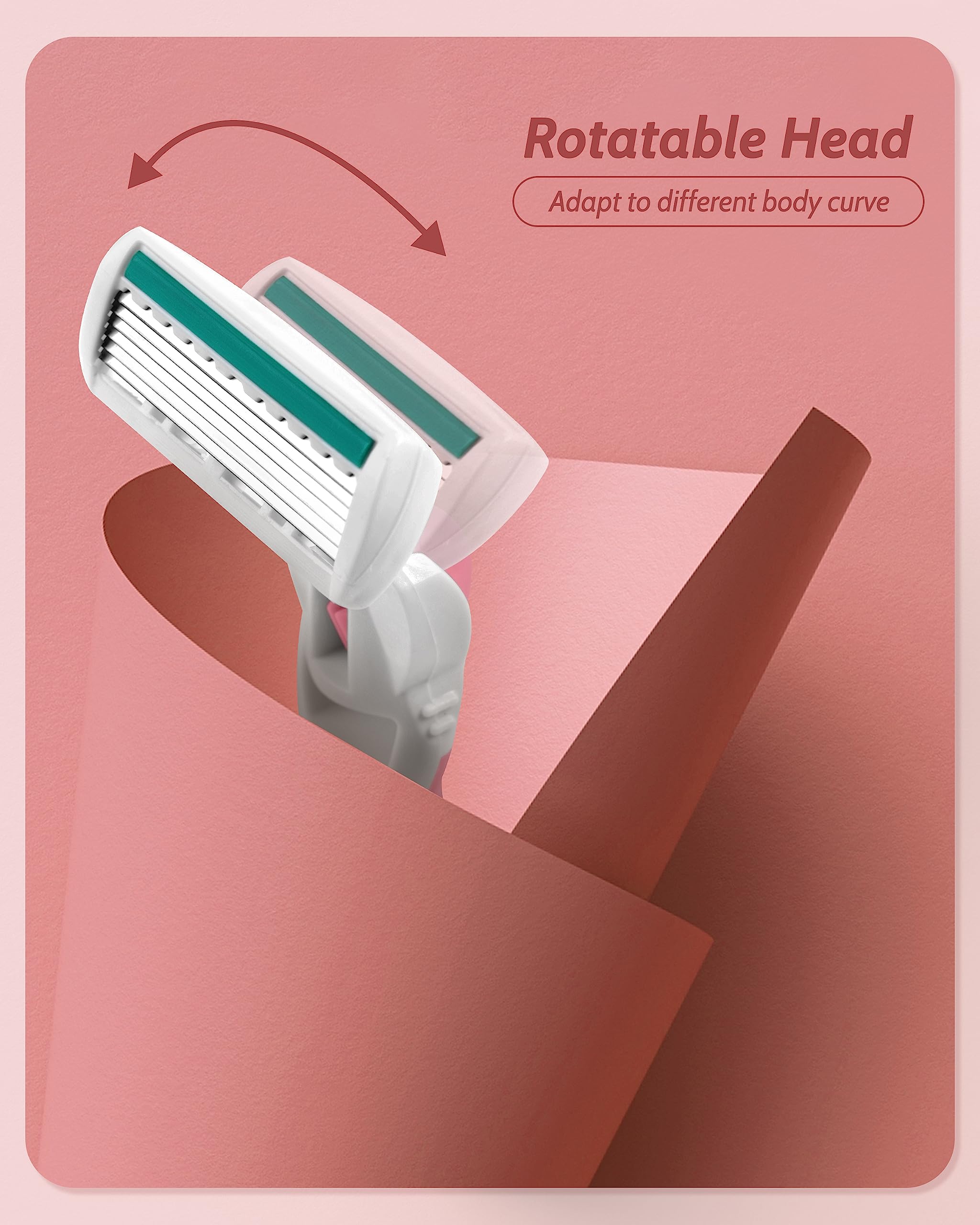 MoHern bikini-face razor with stainless steel blades for quick hair removal