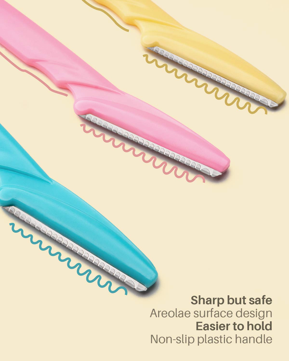MoHern Dermaplane Razor non-slip handle for secure, comfortable use