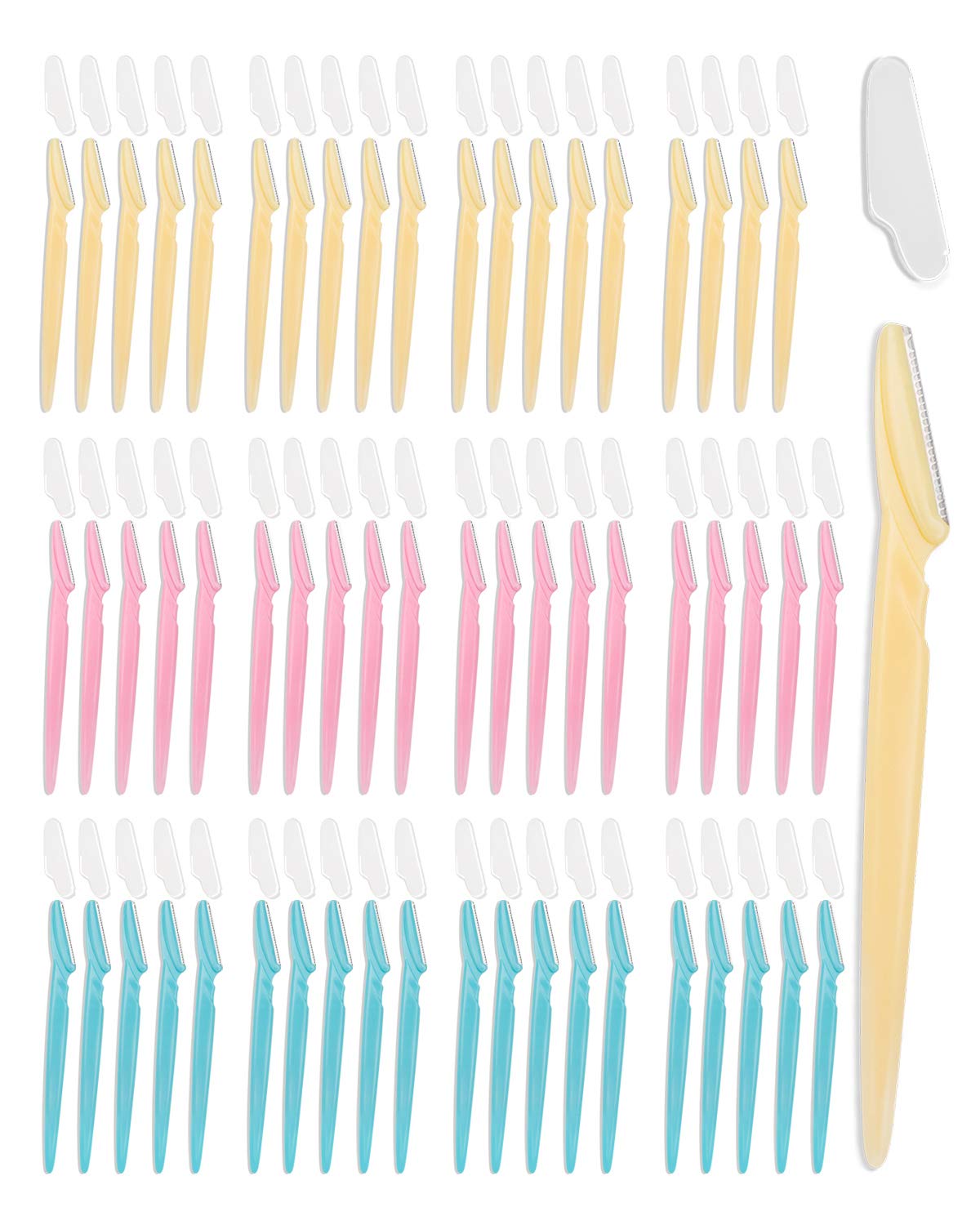 MoHern Dermaplane Razor packaging shows a multicolor set for easy handling