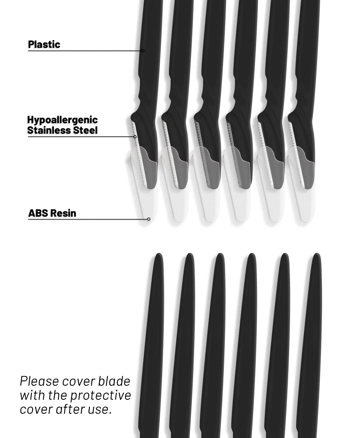 MoHern 30-piece face razor set for versatile at-home grooming.