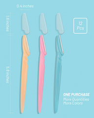 MoHern face razor in three colors for gentle skin smoothing.