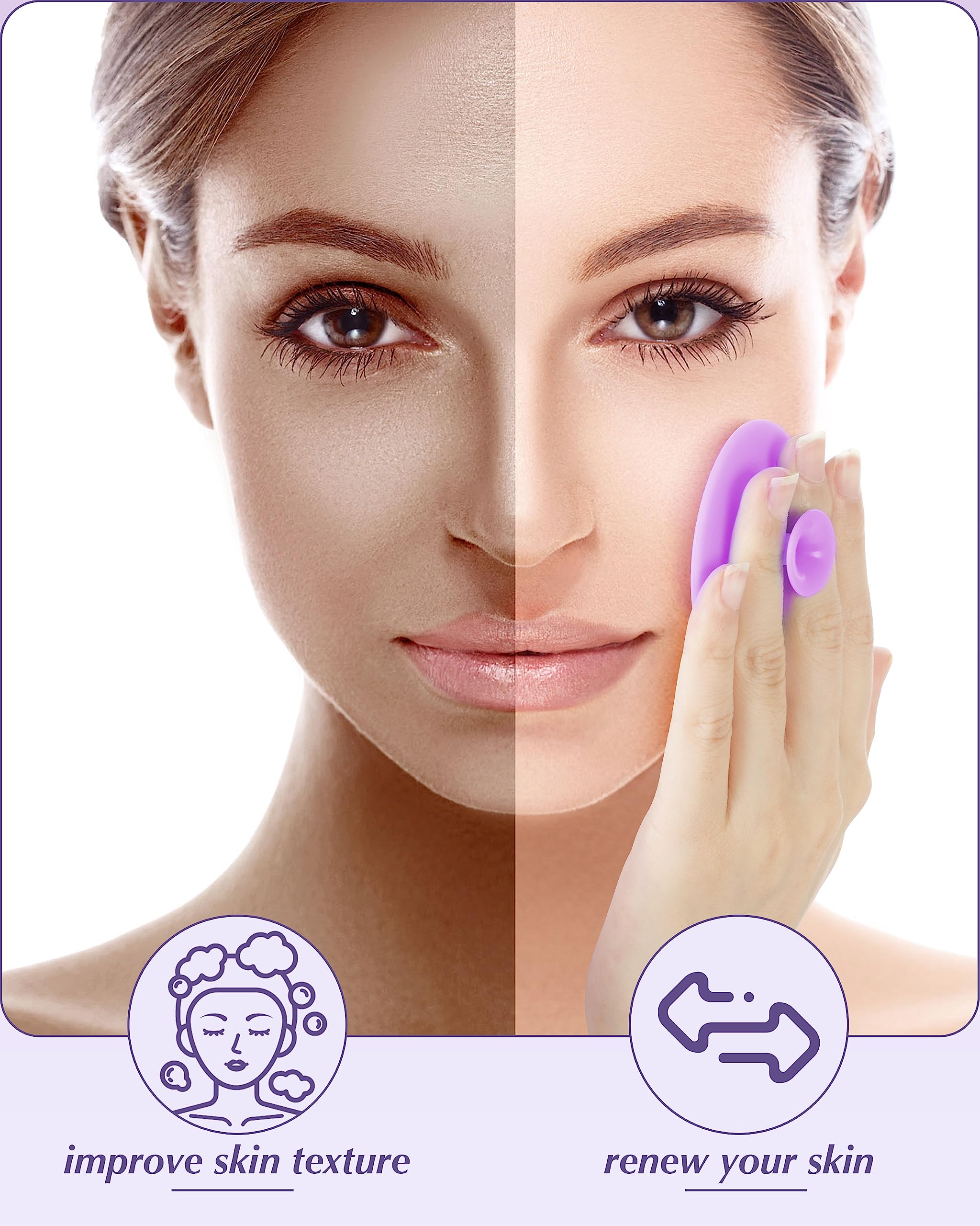 MoHern exfoliator improves skin texture and circulation.
