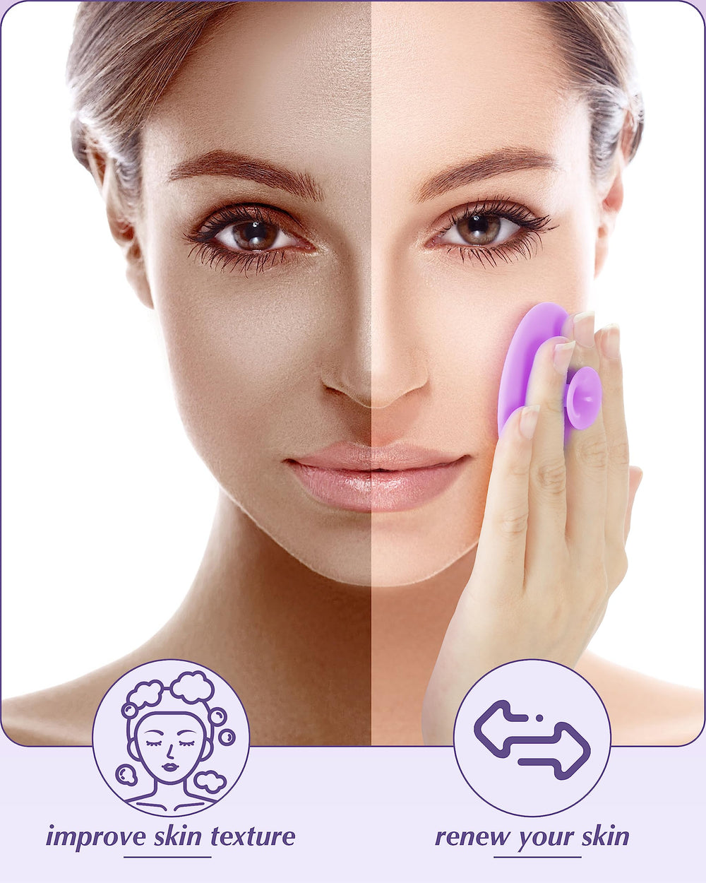 MoHern exfoliator improves skin texture and circulation.