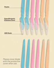 MoHern cutting-edge blade with textured edge for precise hair removal.