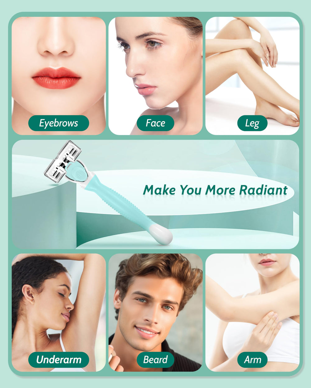 MoHern travel razor compact packaging ideal for travel kits.