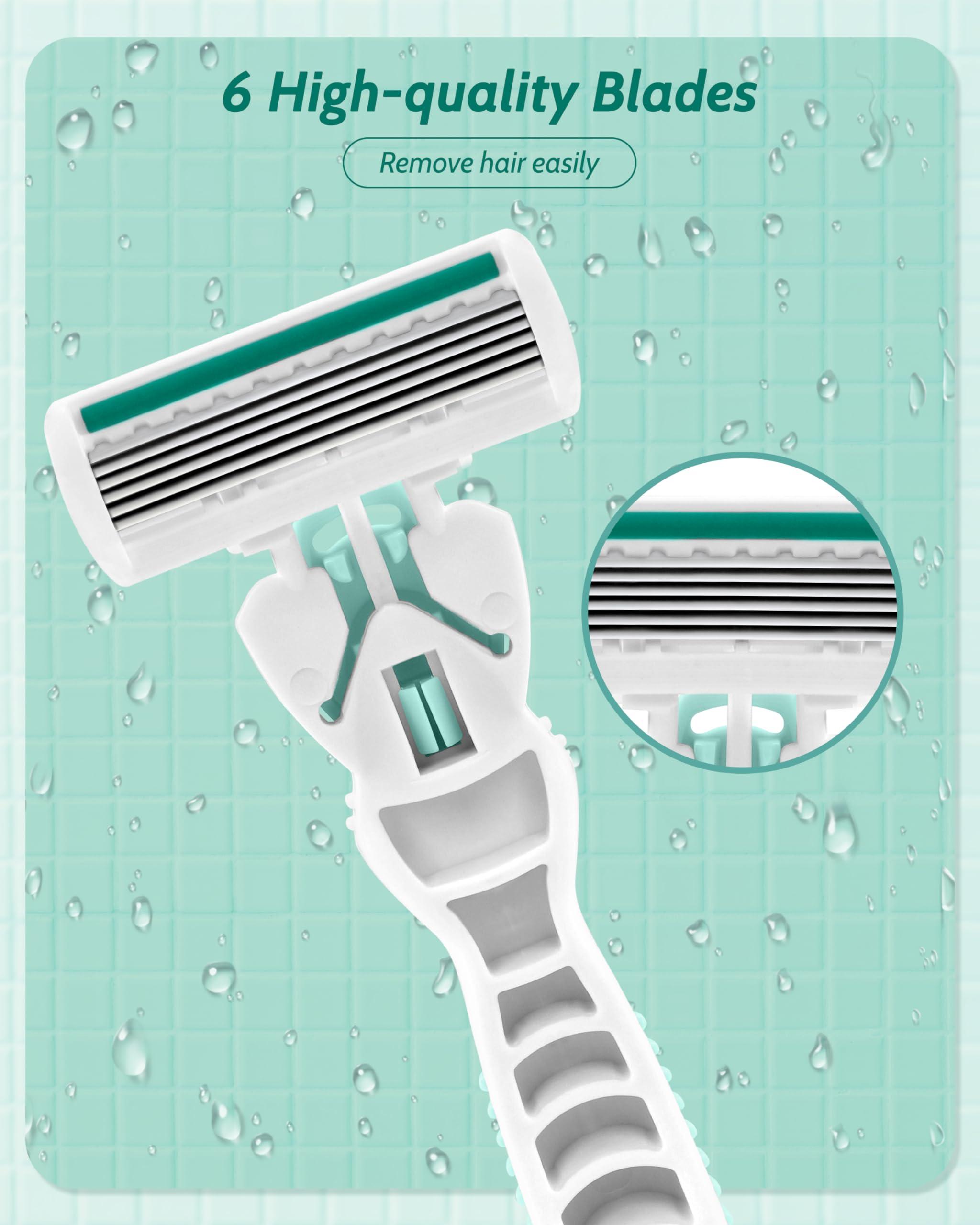 MoHern travel razor features rust-free blades for longevity and reliable performance.