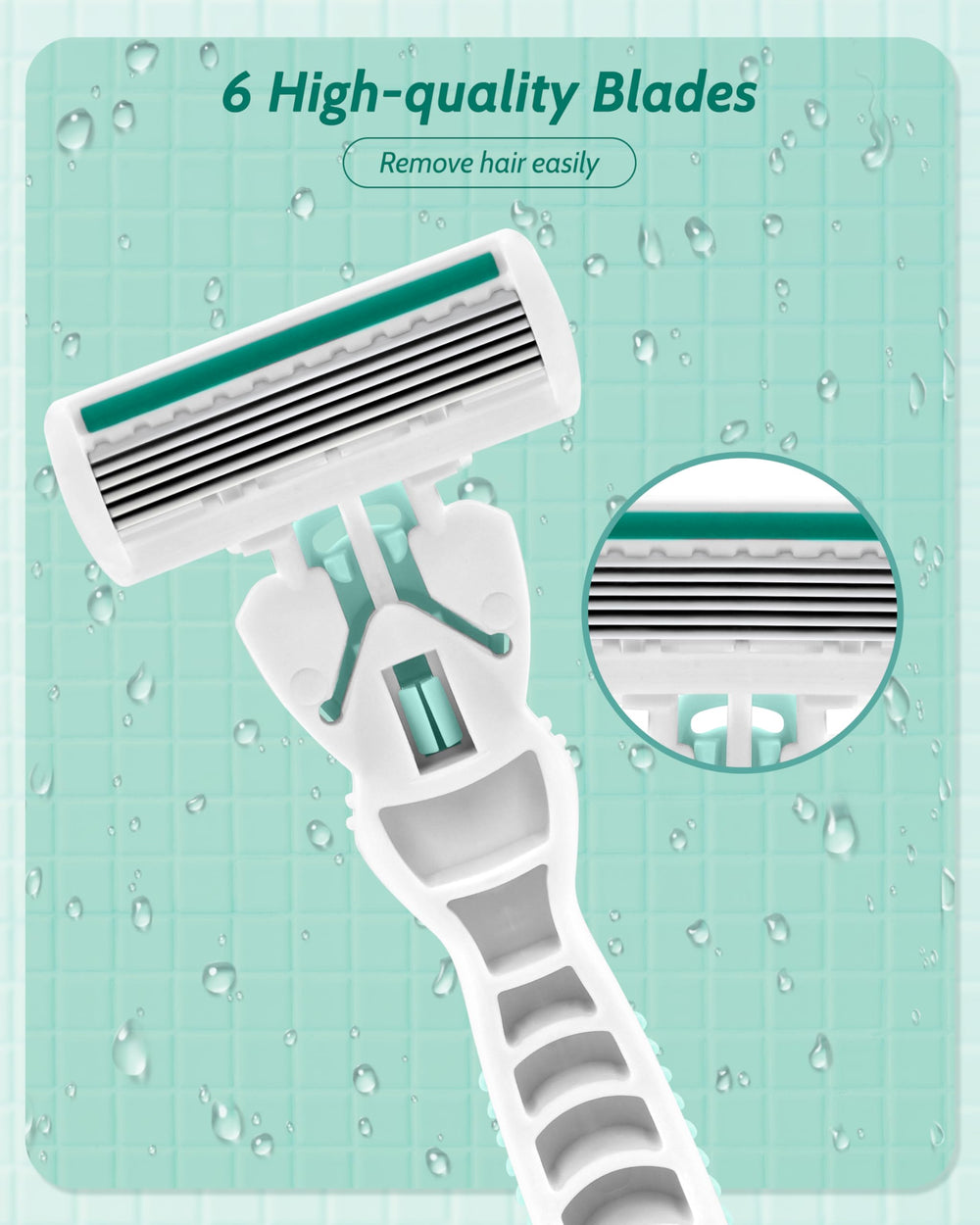 MoHern travel razor features rust-free blades for longevity and reliable performance.