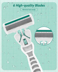 MoHern travel razor features rust-free blades for longevity and reliable performance.