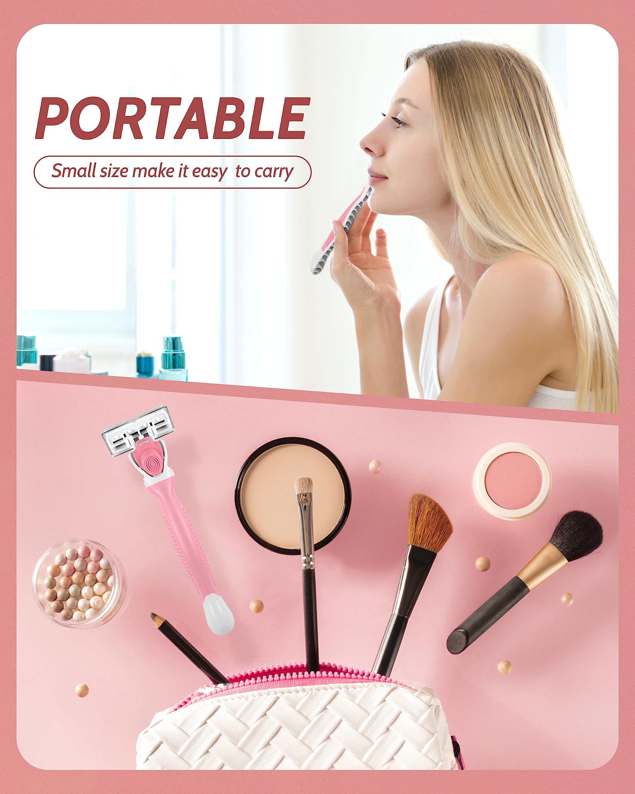 MoHern women's shaving kit creates a smooth surface and reduces peach fuzz