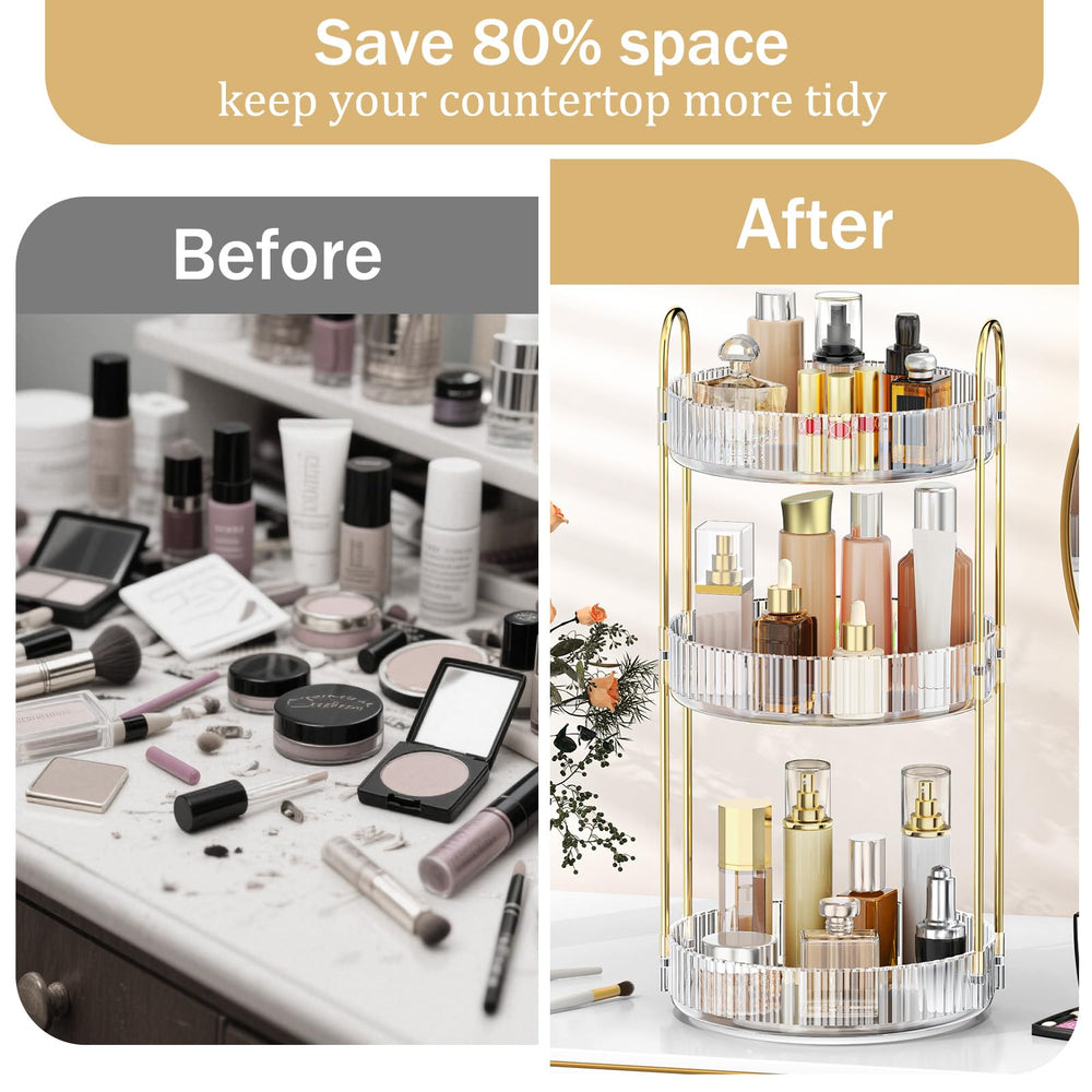 MOKANI large-capacity unit holds lipsticks, nail polish, and more.
