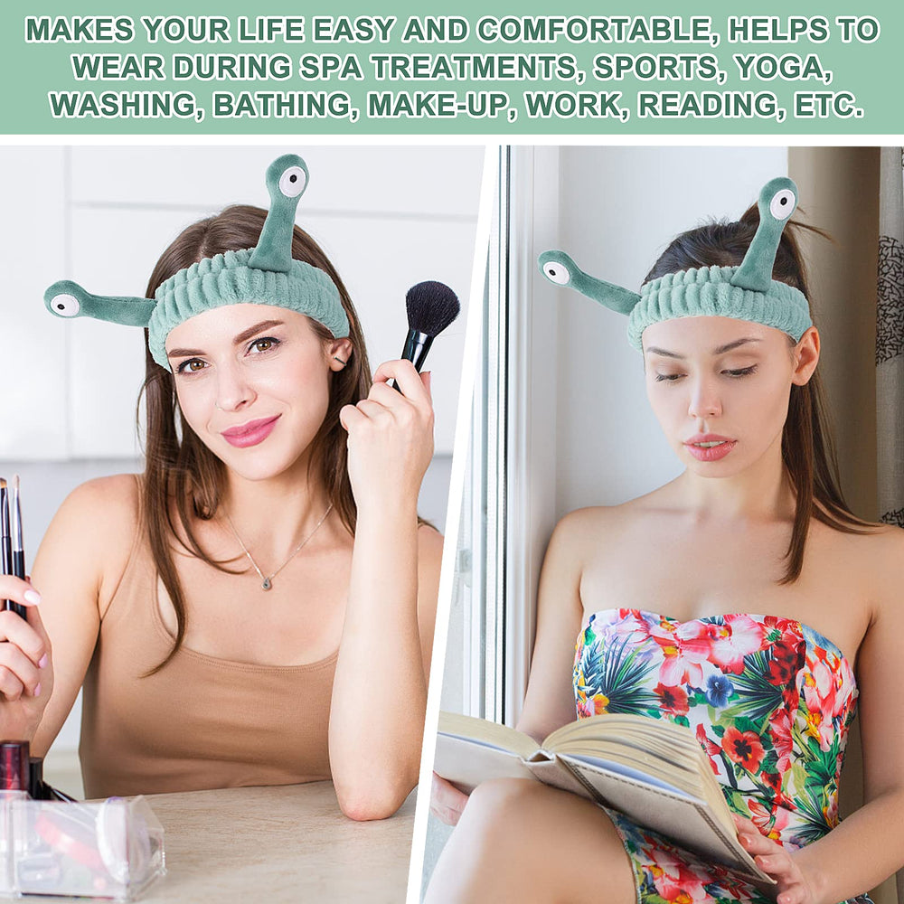 Molain green face-wash headband ideal for home spa or yoga