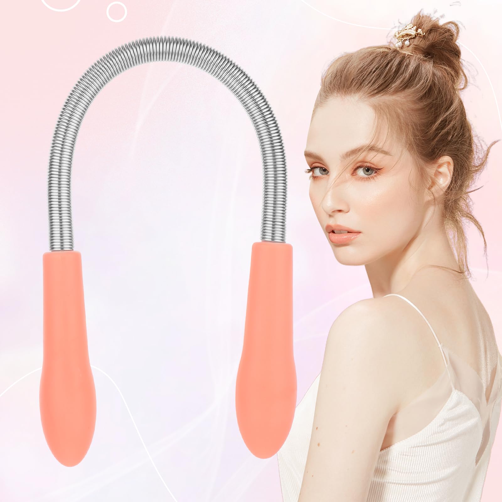 Molain hypoallergenic stainless steel epilator pink for sensitive skin